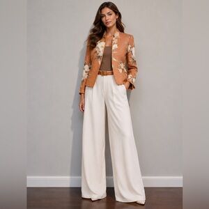 Ellen Tracy Floral Textured Blazer size 10